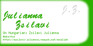 julianna zsilavi business card